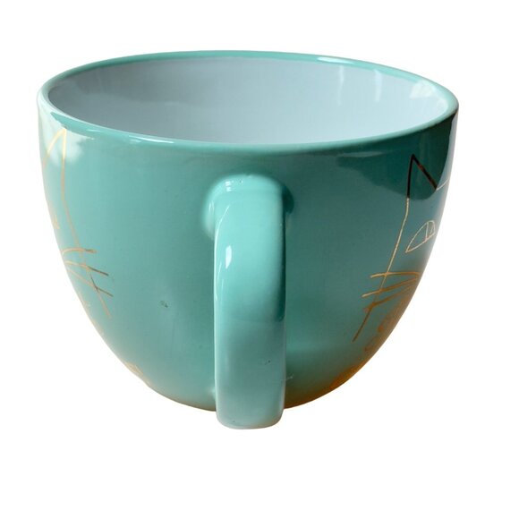 "I've Got Cattitude" Teal Cat Mug - Hand Wash Only - 16 oz - Picture 2 of 11